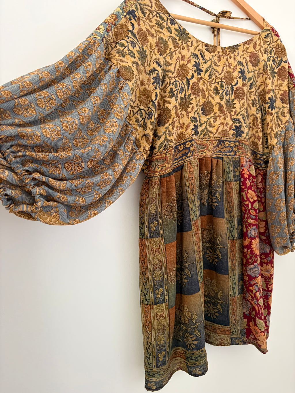 Gypsy shift dress : vintage silk