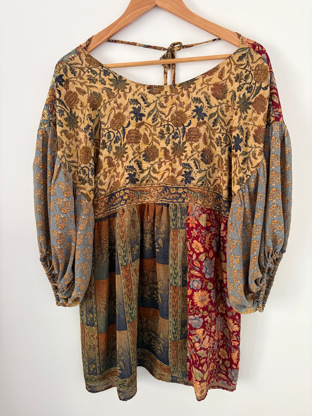 Gypsy shift dress : vintage silk