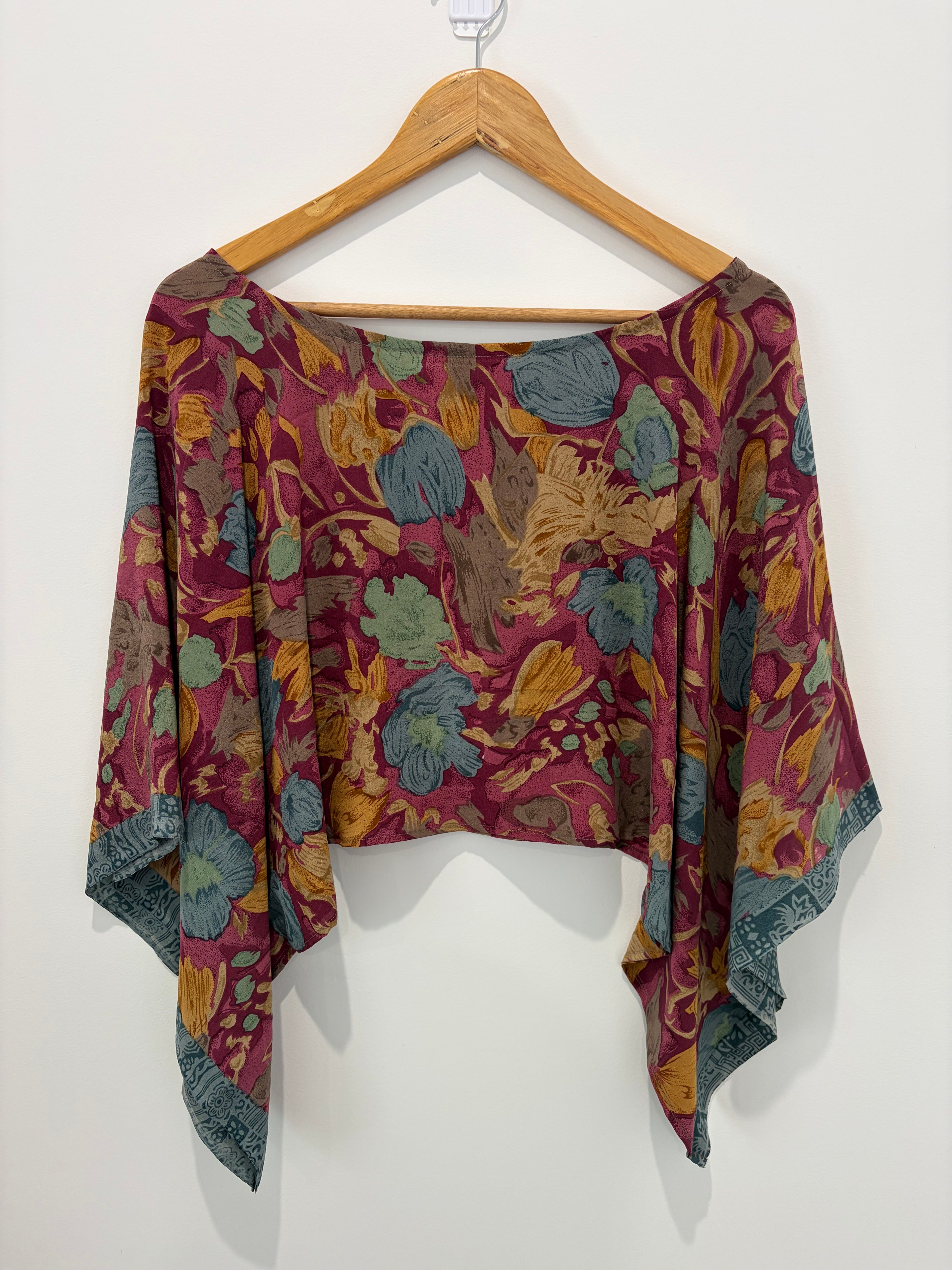 Rumi crop top : painted floral