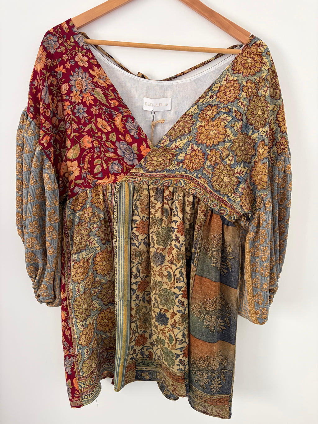 Gypsy shift dress : vintage silk