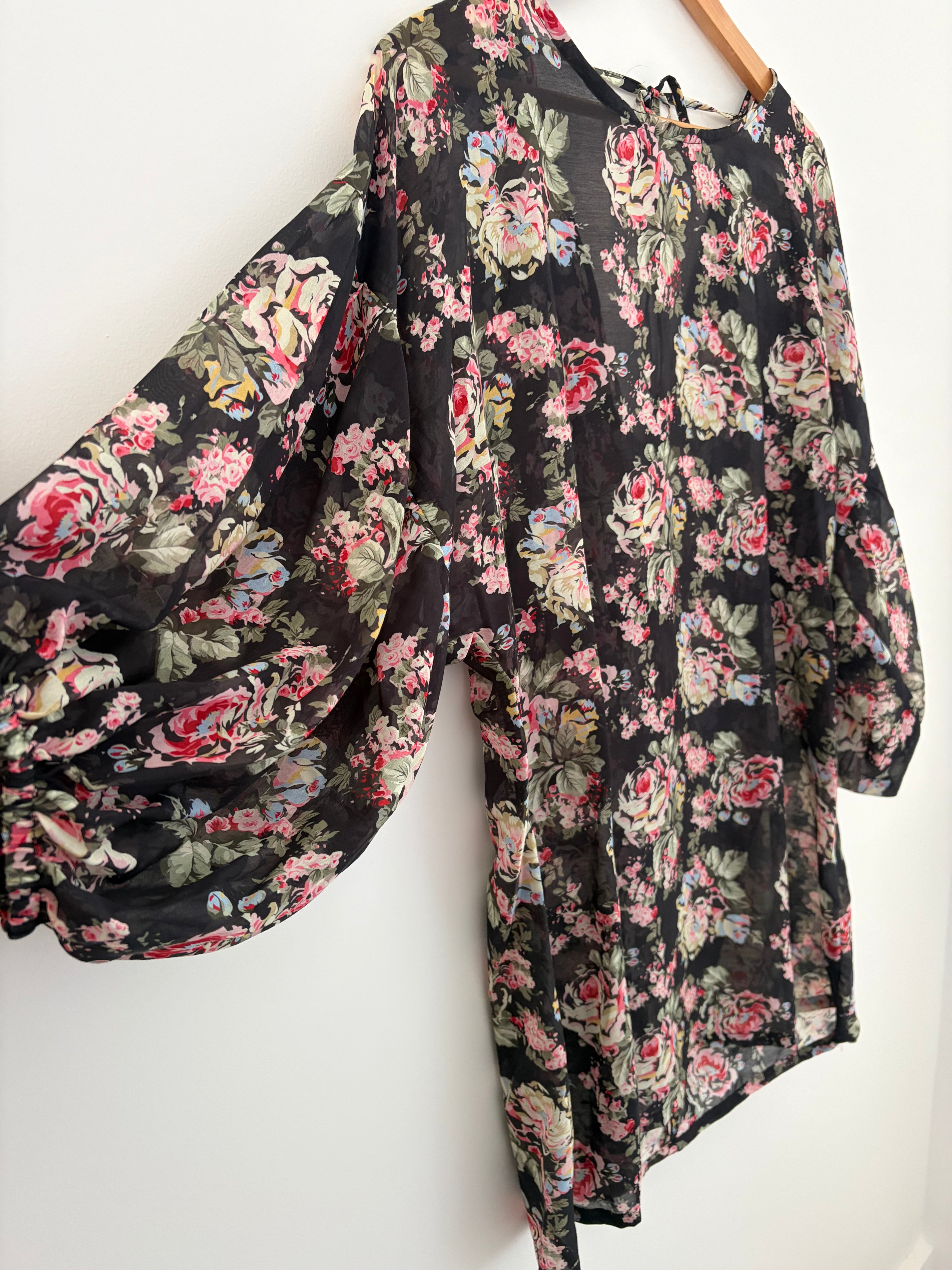 Gypsy shift dress : night garden