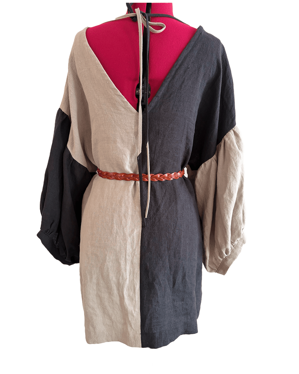 Gypsy shift dress : grey black