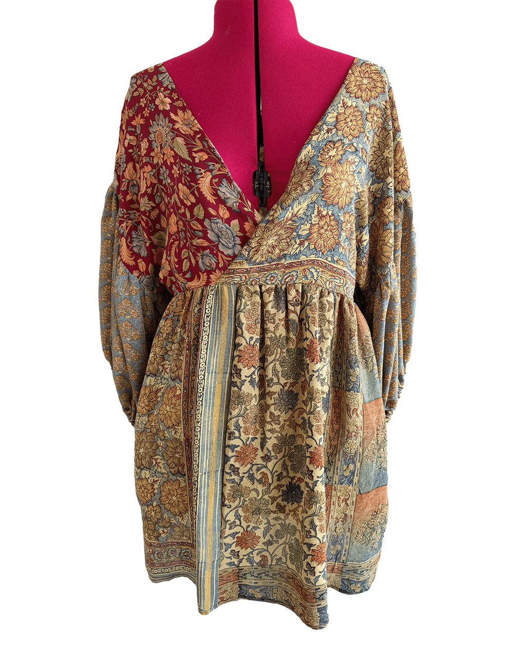 Gypsy shift dress : vintage silk