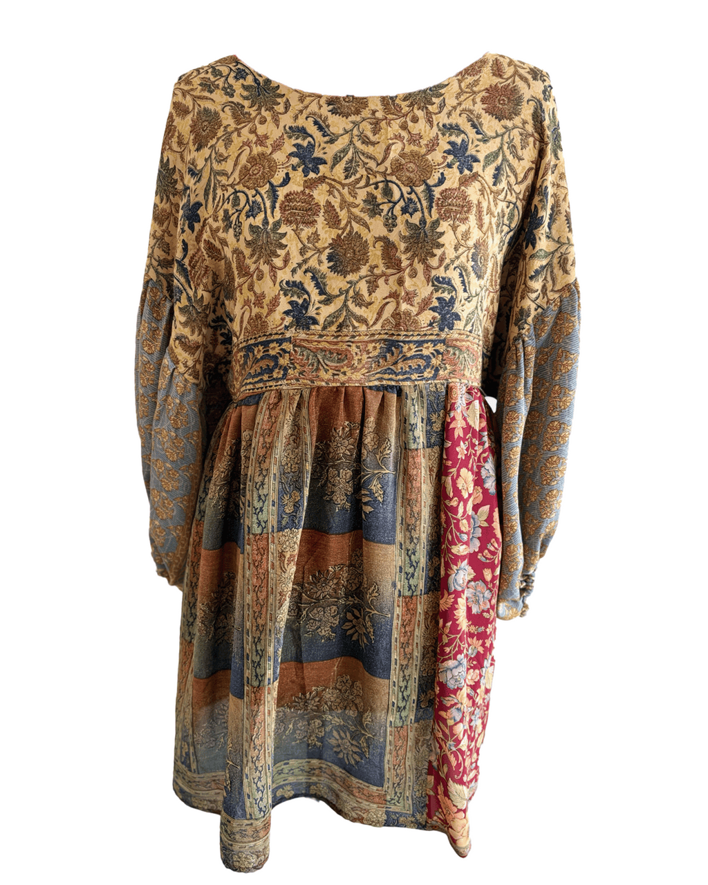 Gypsy shift dress : vintage silk