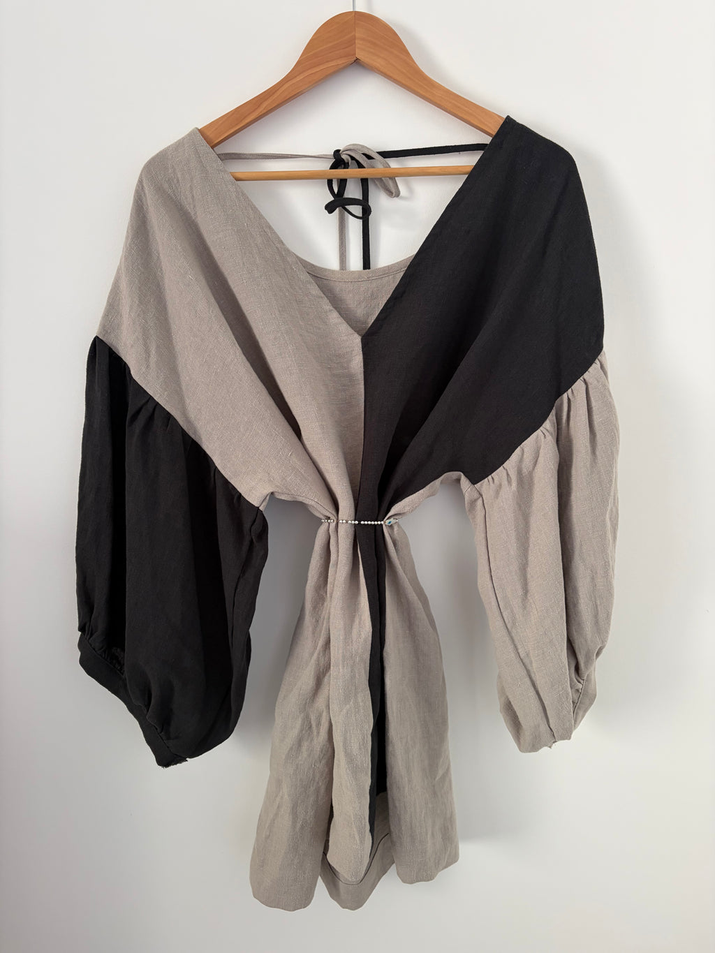Gypsy shift dress : grey black