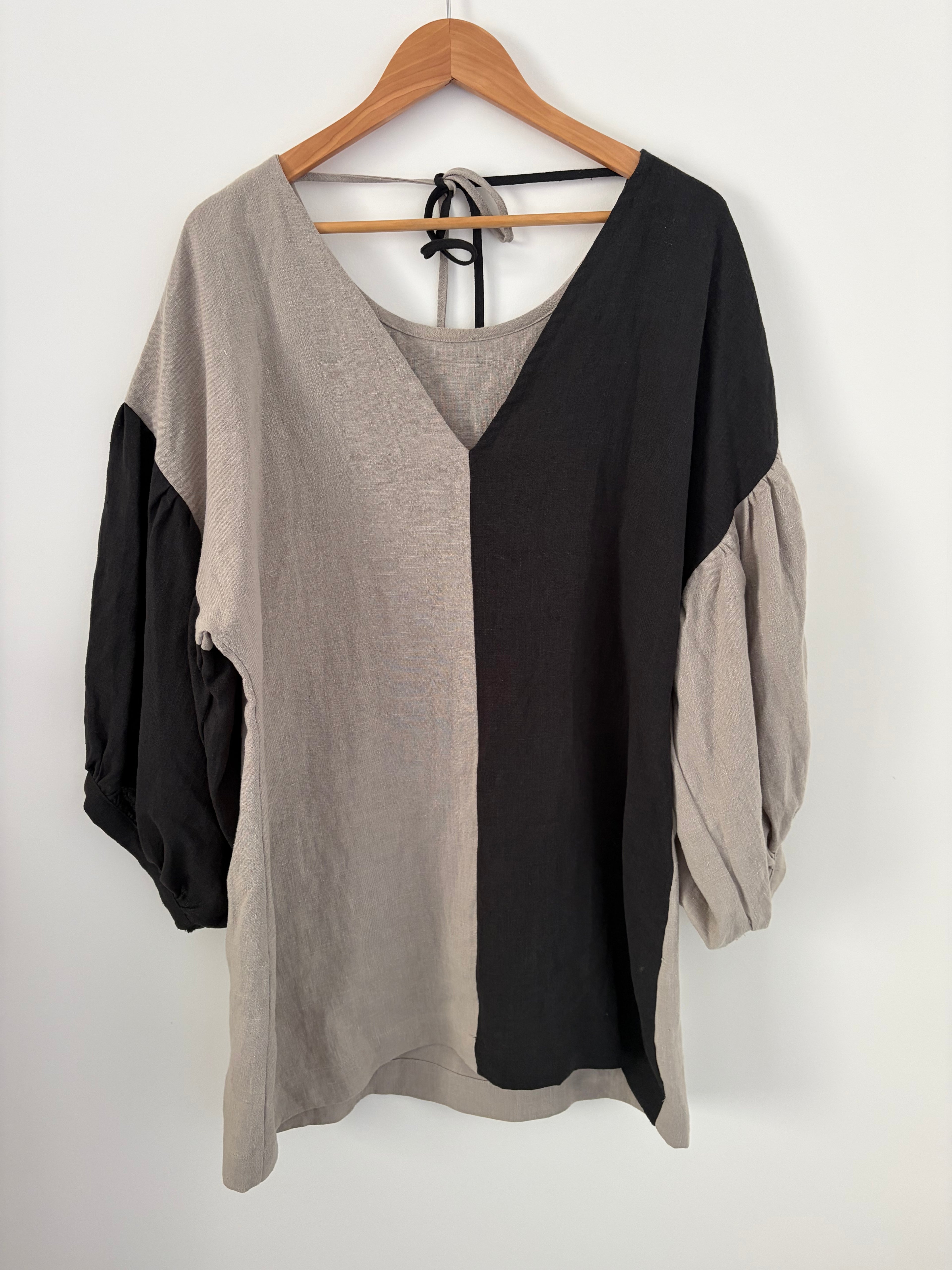 Gypsy shift dress : grey black