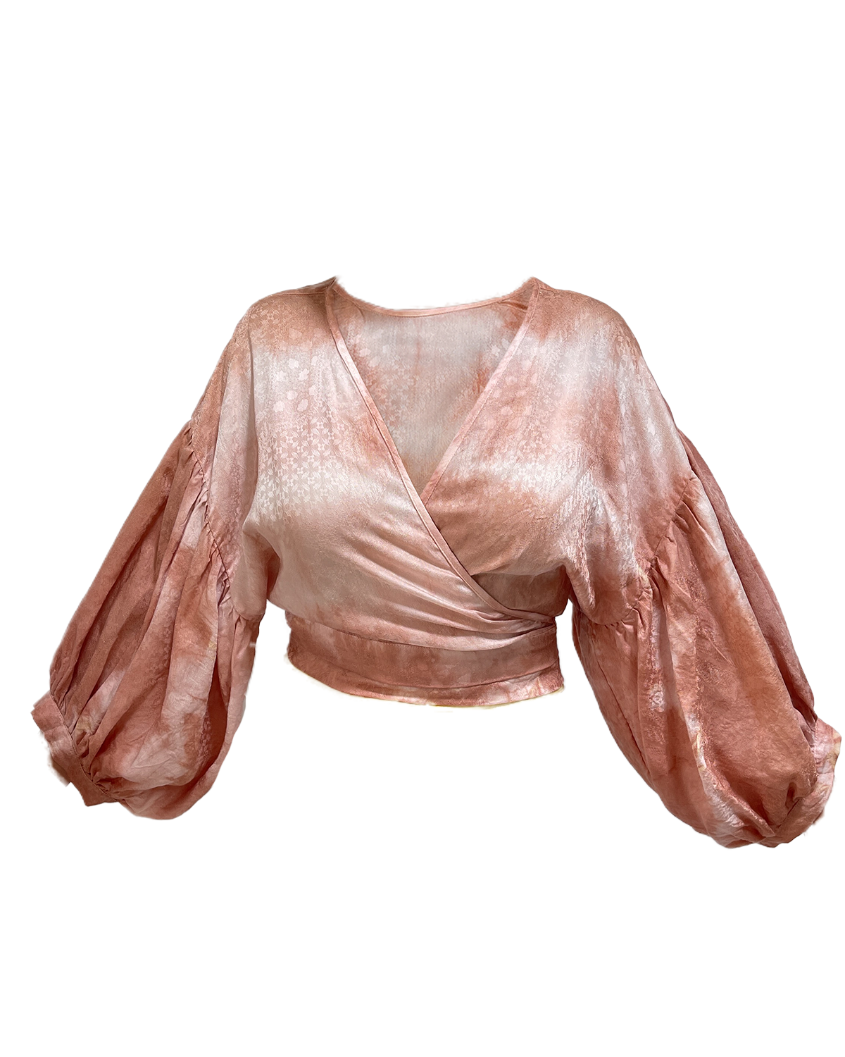 Persephone Wrap Top : dusk tie-dye