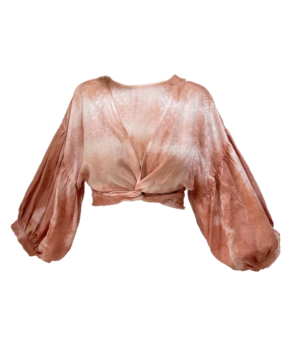 Persephone Wrap Top : dusk tie-dye