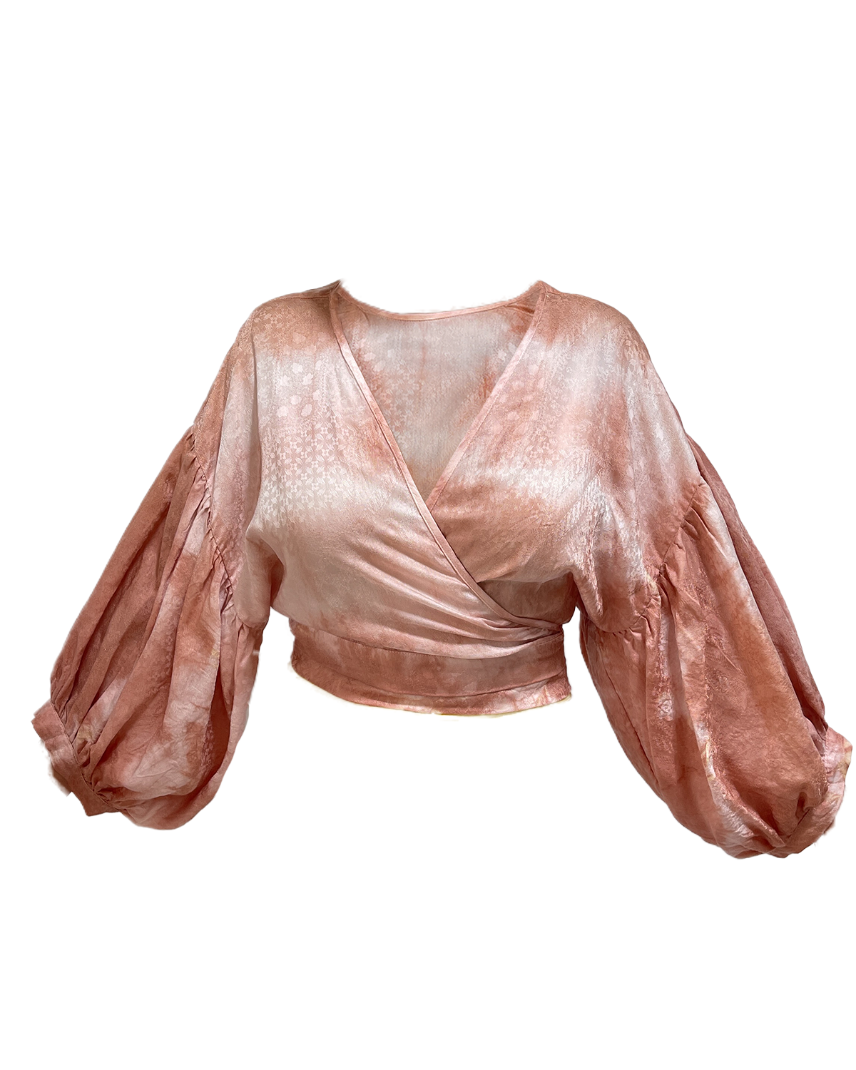 Persephone Wrap Top : dusk tie-dye