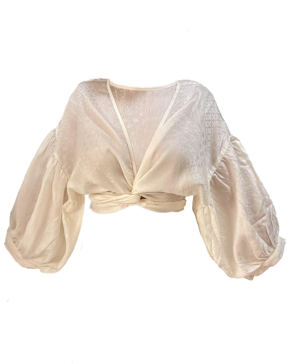 Persephone Wrap Top : cream