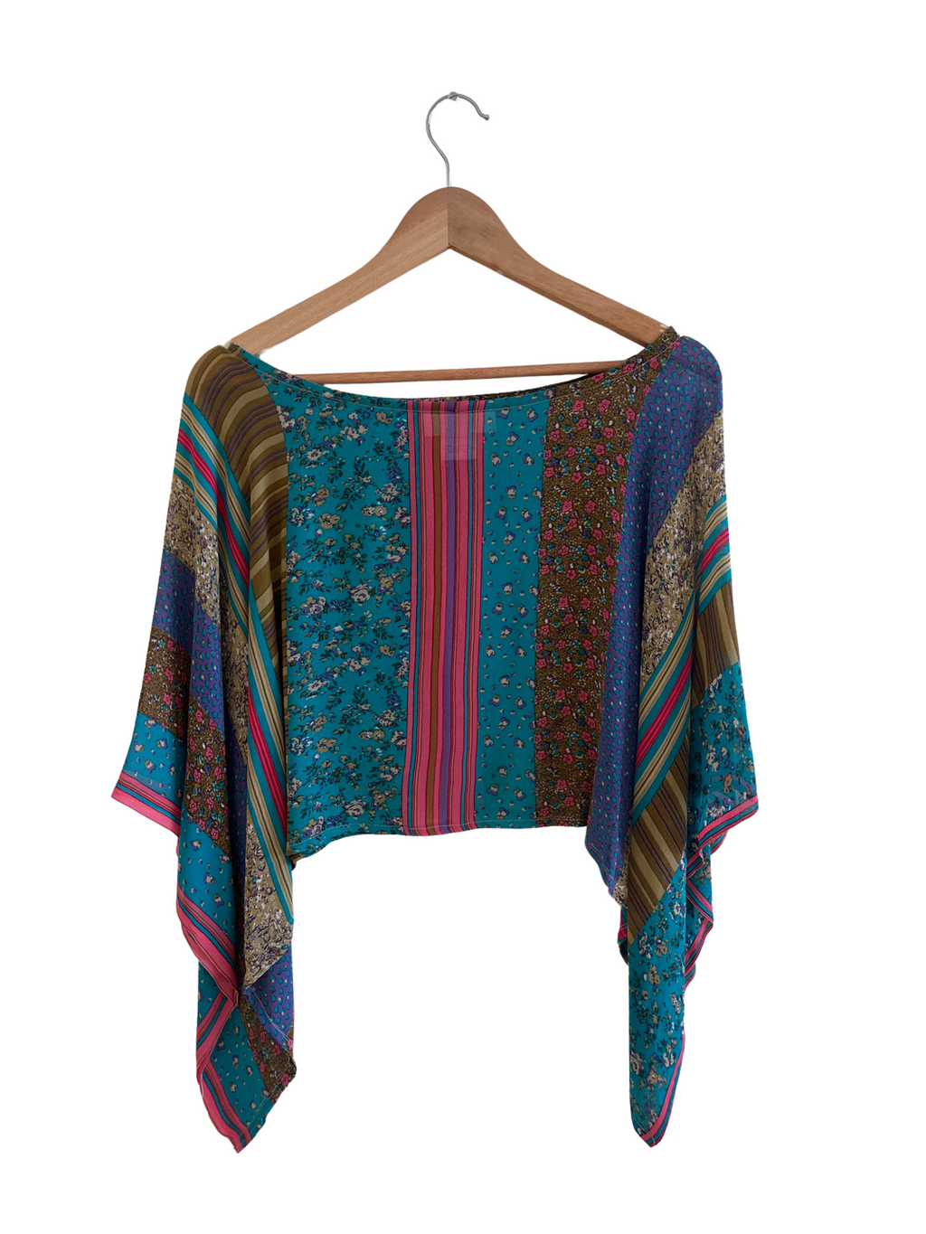 Rumi top : floral stripe