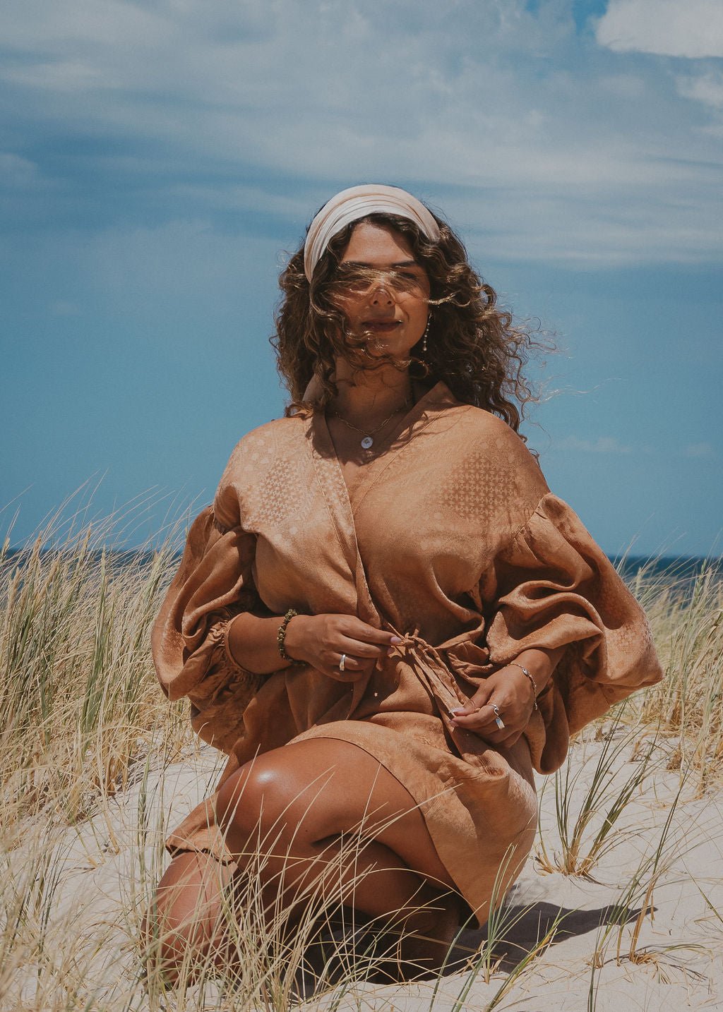 the Circe robe : copper - RAFF.A.ELLA