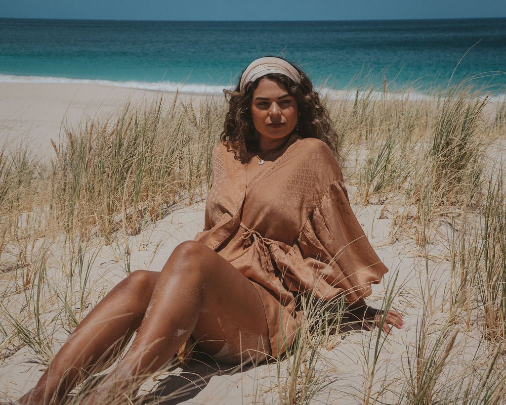 the Circe robe : copper - RAFF.A.ELLA