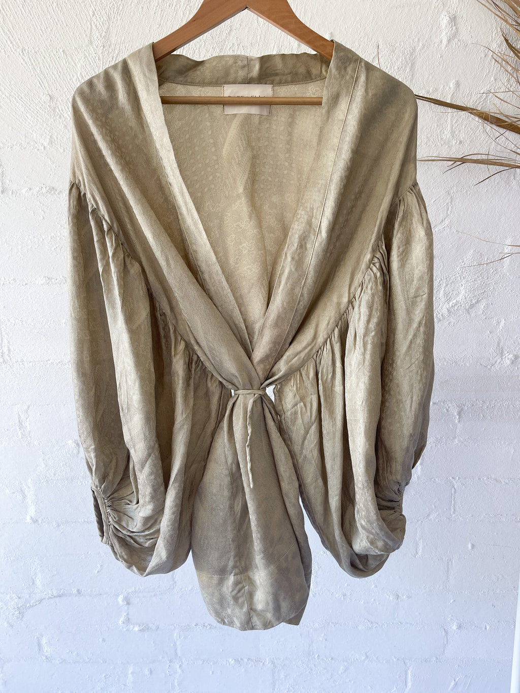 the Circe robe : sage - RAFF.A.ELLA