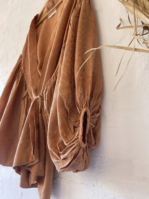 the Circe robe : terracotta - RAFF.A.ELLA