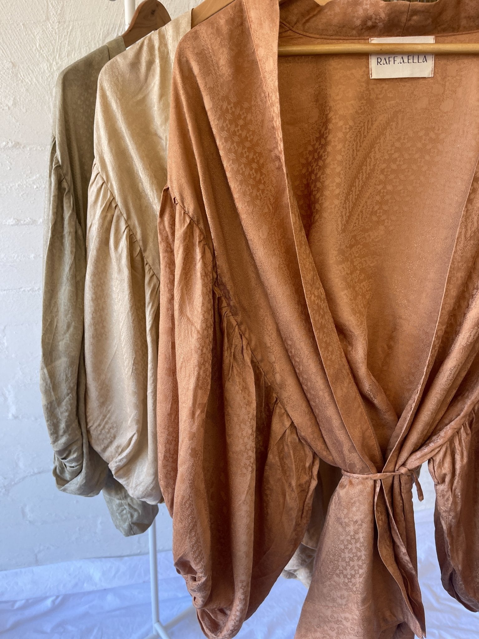 the Circe robe : terracotta - RAFF.A.ELLA
